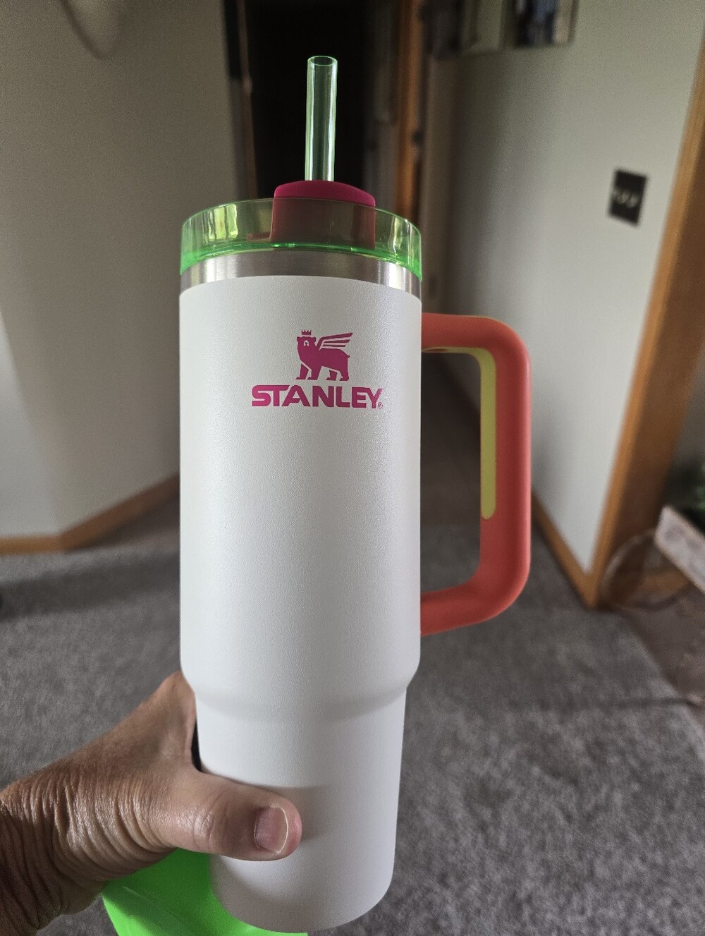 Stanley white neon 30 Oz Quencher New